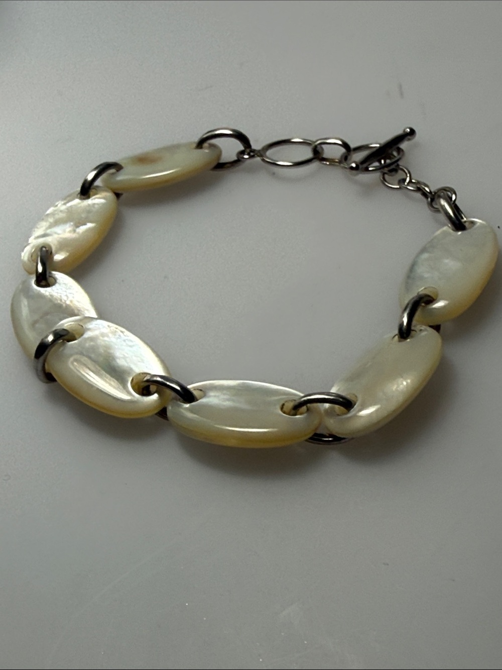 925 Mother-of-Pearl Link Bracelet